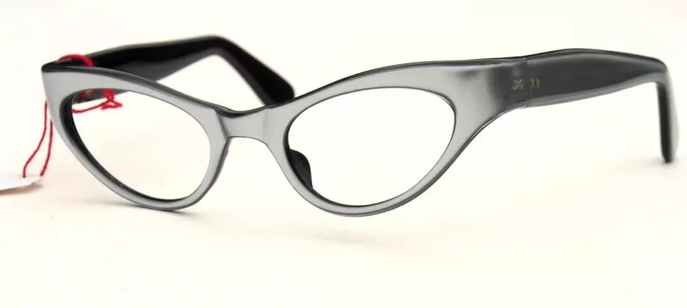 50er Jahre Brille als Schmetterlingsbrille, Cateyebrille