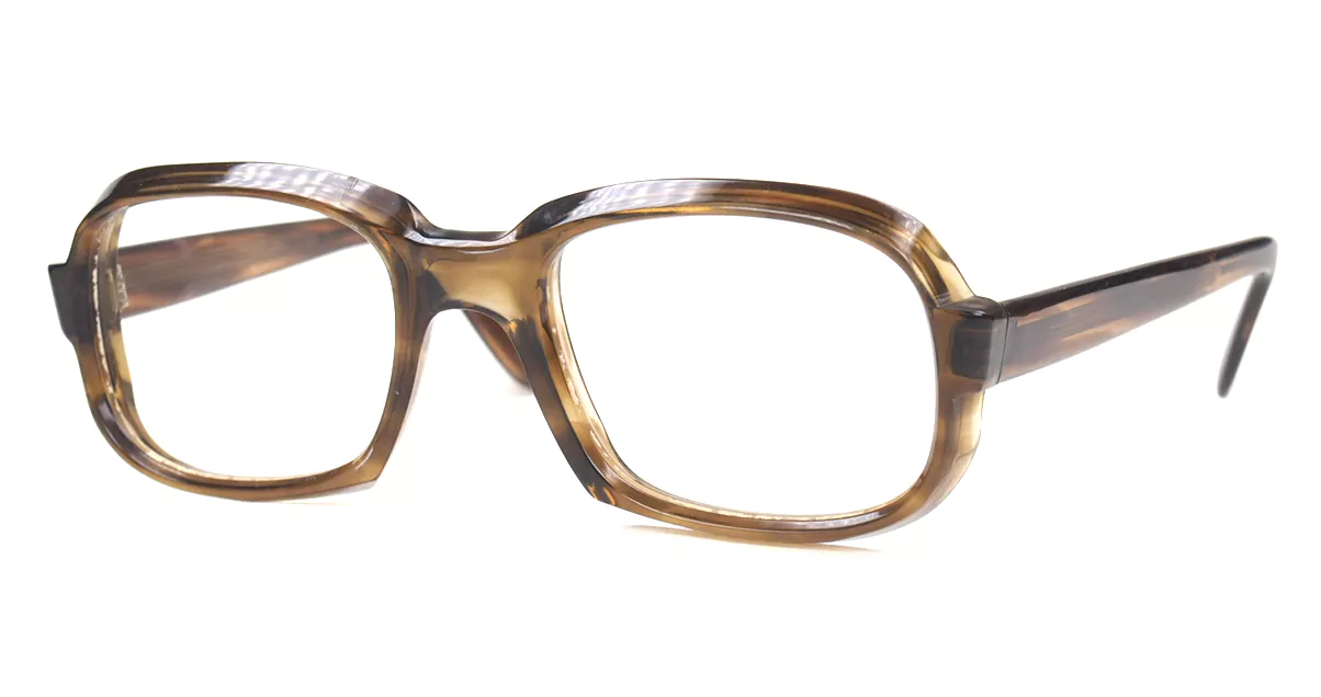 Echte Vintagebrille der 70er Jahre, noch fabrikneu und ungetragen, in havanna