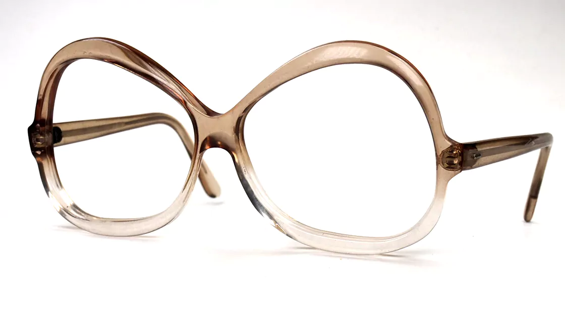 Echte Vintagebrille, großes Brillengestell der 70er Jahre