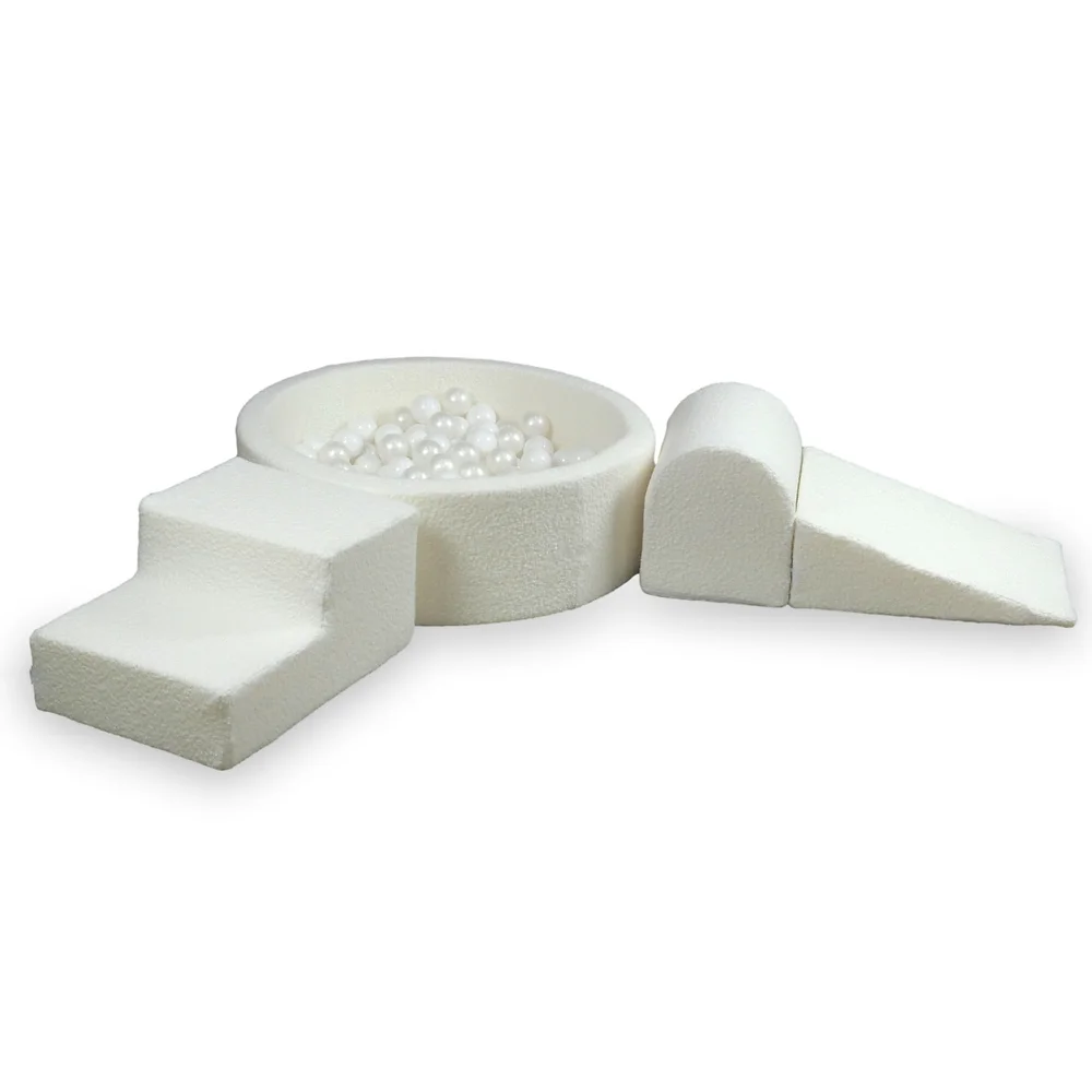 Set mit Elementen und Bällebad, 90 x 30 cm, Bouclé, Weiß, Mimii – Bild 7