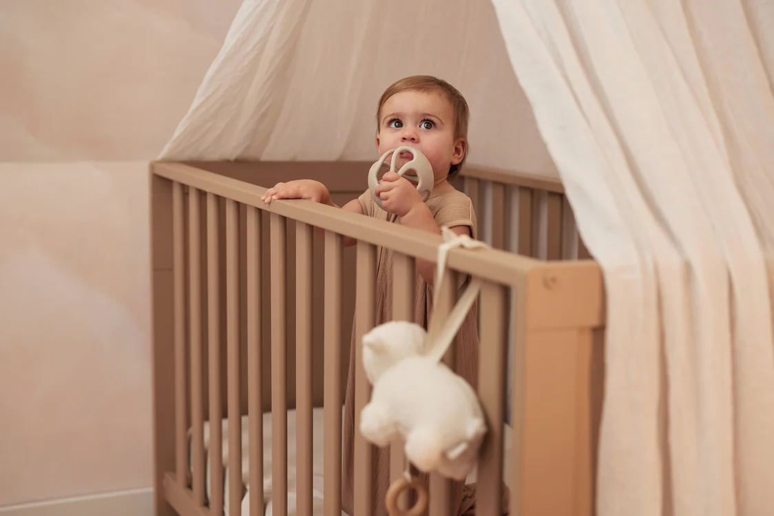 Silikon-Kugelbeißring Ø 9,5 cm Nougat – Jollein – Bild 5