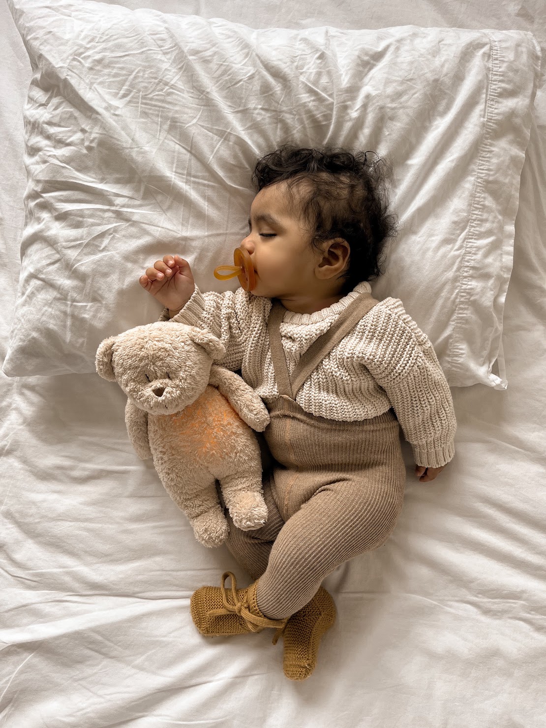 Humming Bear Sand Natur Schlafspielzeug – Moonie – Bild 8