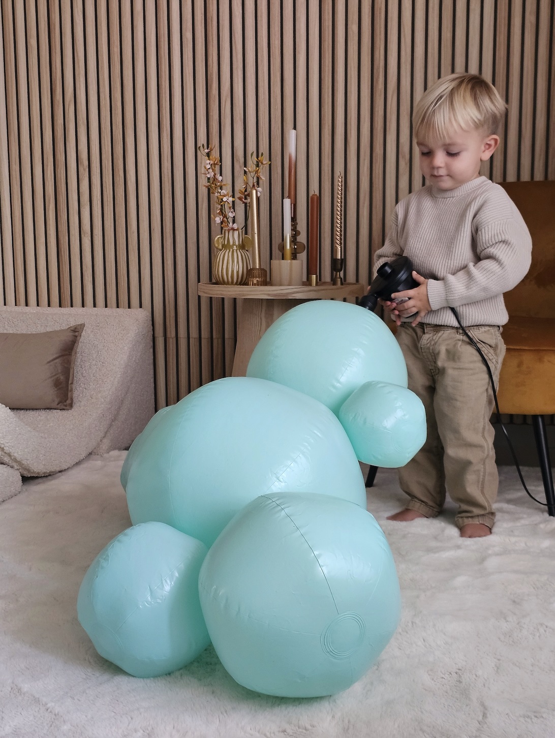 Wiederverwendbarer 3-teiliger Ballonhalter, Pastellrosa, 2er-Set — Balloony – Bild 7