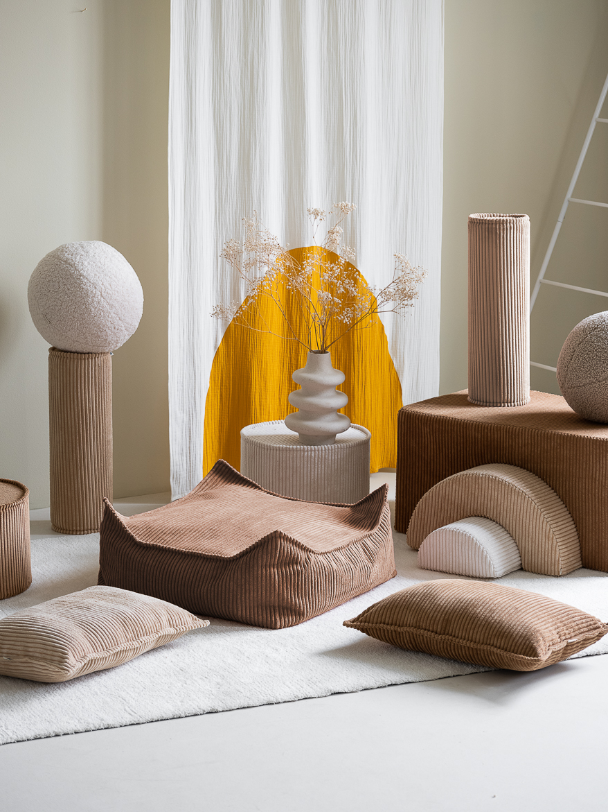 Square Ottoman Toffee – WigiWama – Bild 2