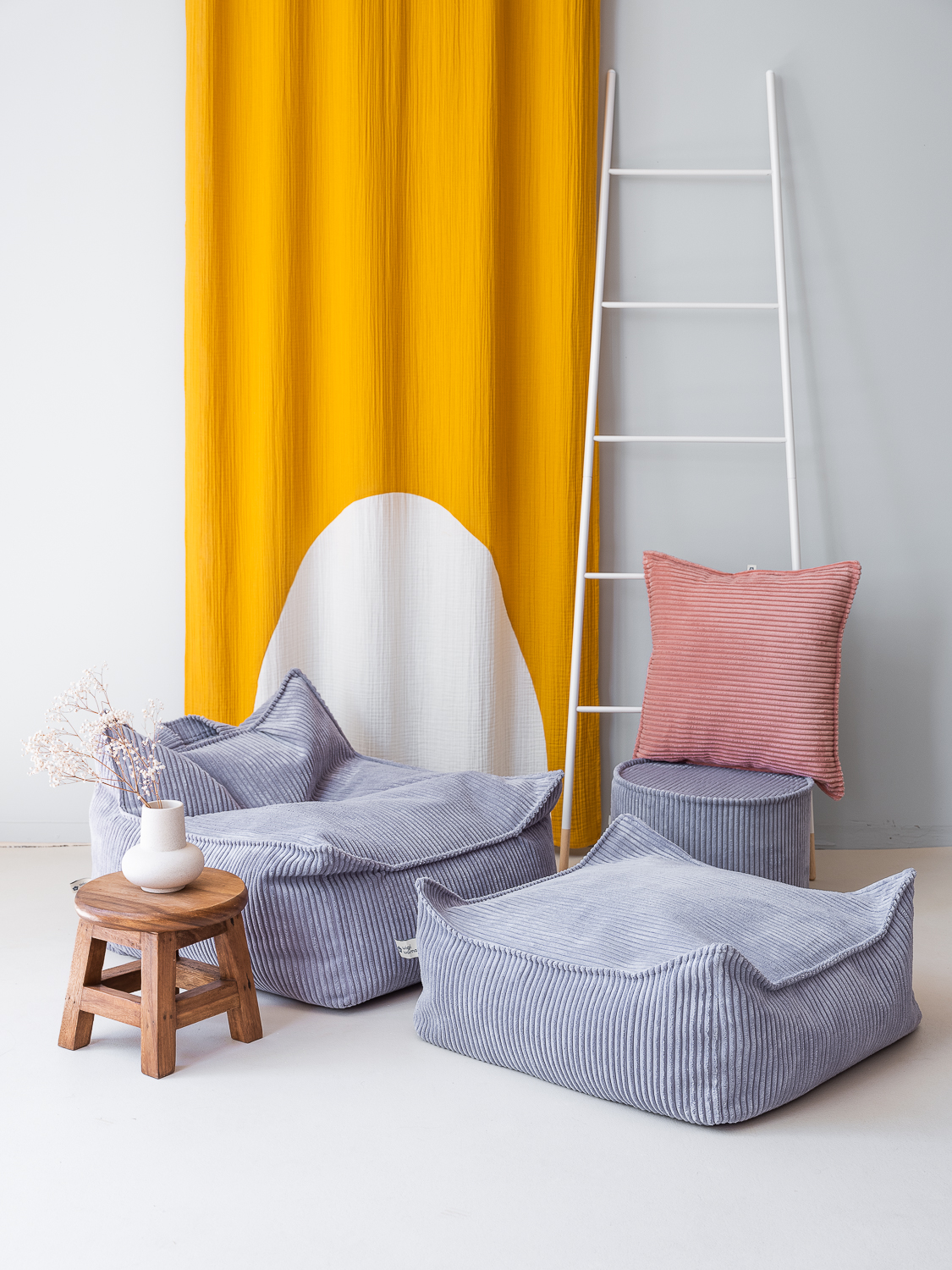 Sitzsackstuhl Blueberry Blue – WigiWama – Bild 3