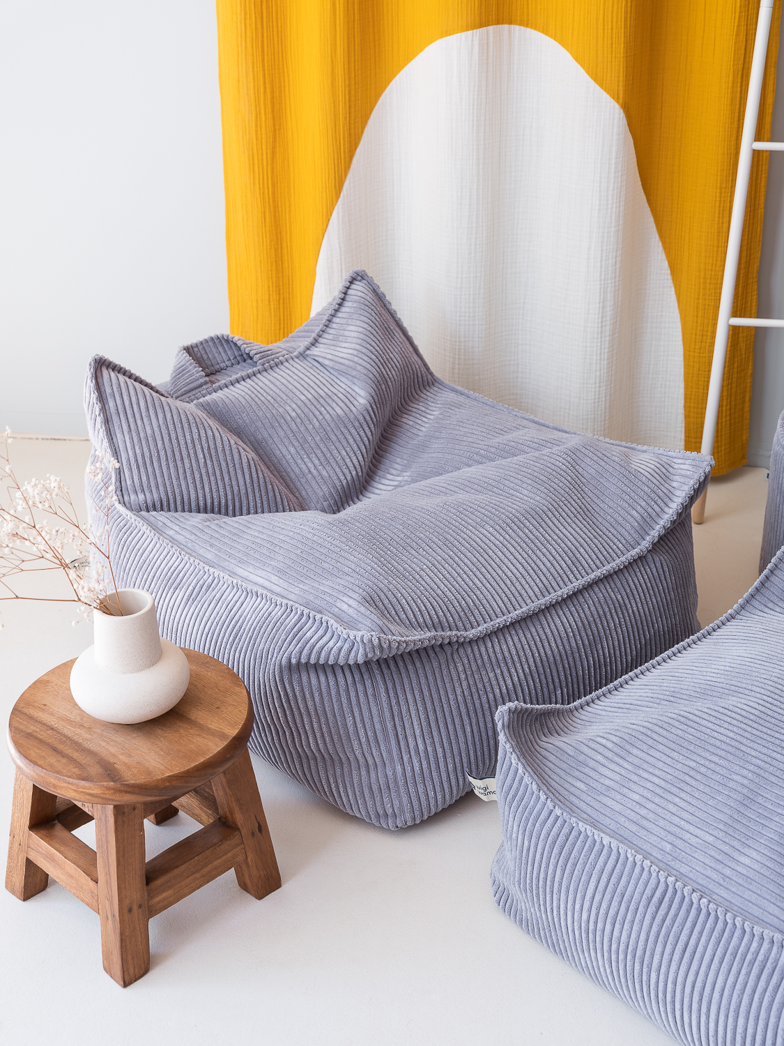 Sitzsackstuhl Blueberry Blue – WigiWama – Bild 4