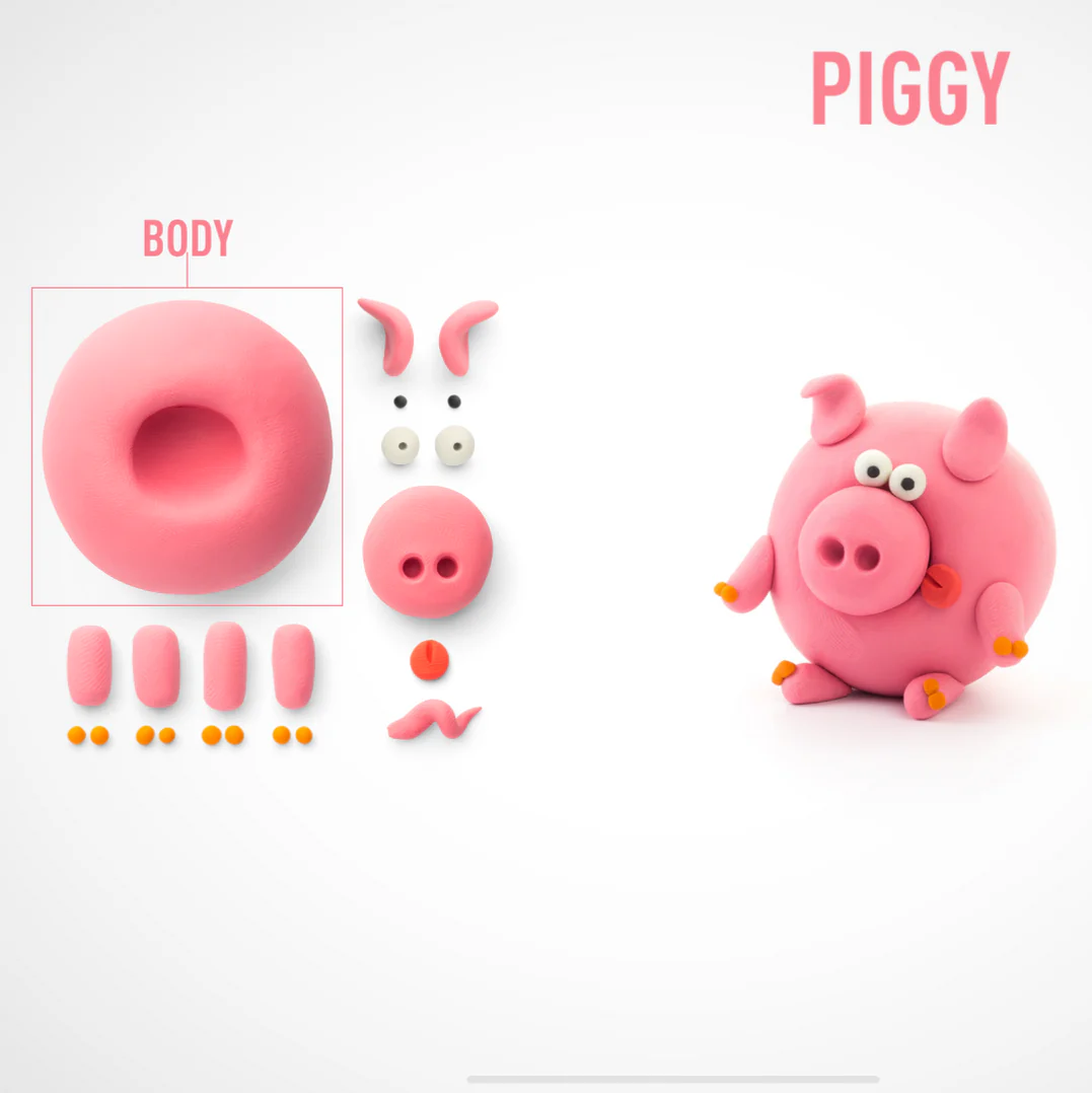 HeyClay – Piggy 3 Stück – Bild 5