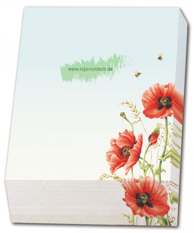 Mohnblumen (Schrägschnittblock) – B&B