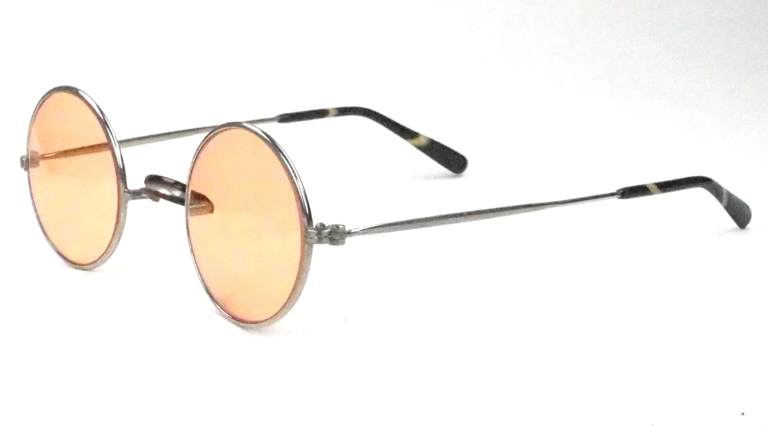 John Lennon Brille, echt antik mit orangen Kunststoffgläsern – Bild 2