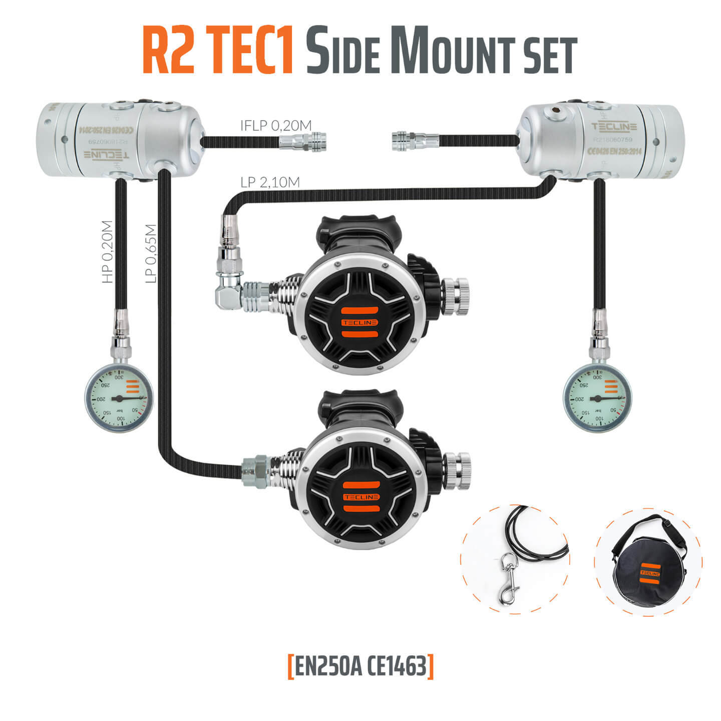 R2 TEC 1 Sidemount Set