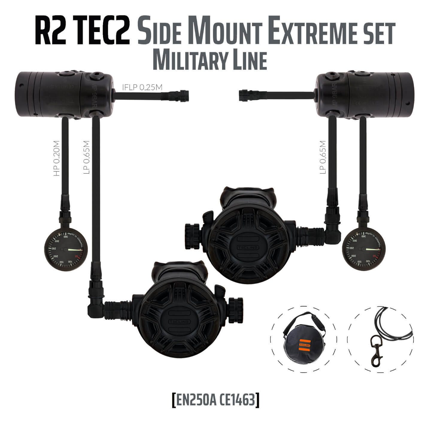R2 TEC 2 Sidemount Set Extreme Military Line