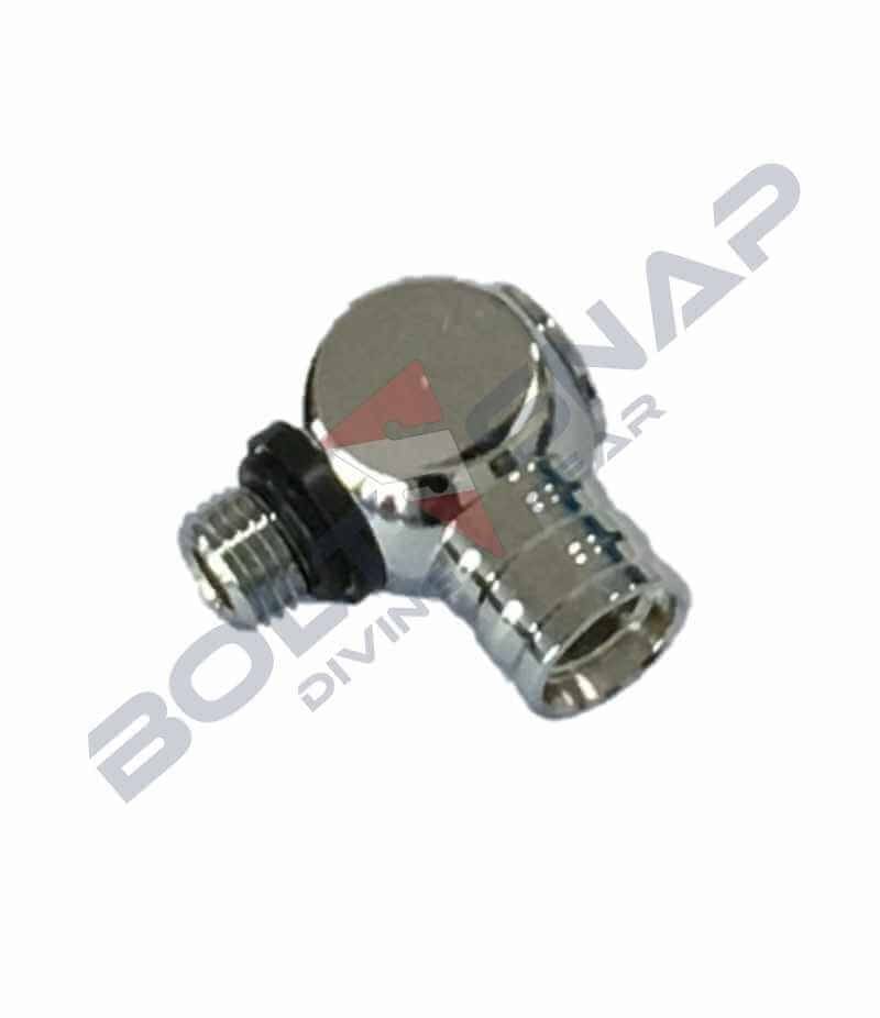 Winkel 90 Grad 3/8″ (Mitteldruck) Viton drehbar – Bild 2