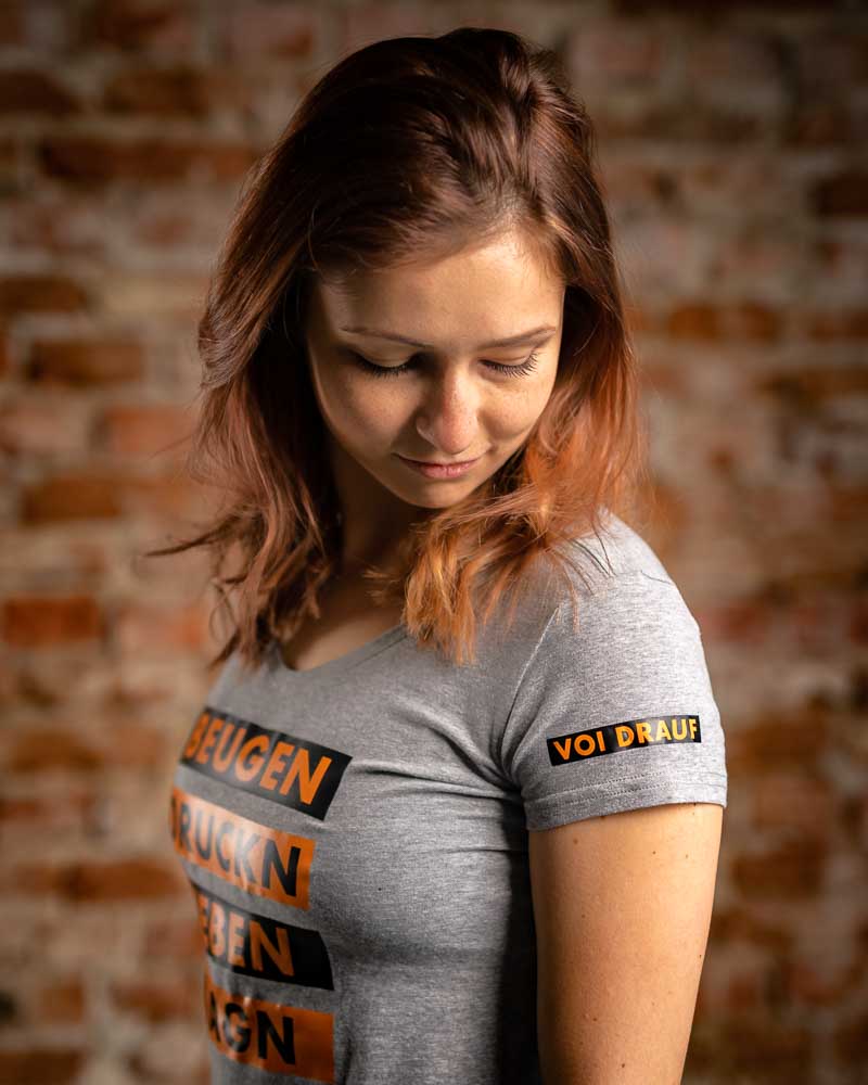 T-Shirt Beugen / Druckn / Heben / Ziagn Damen – Bild 2